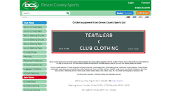 Desktop Screenshot of devoncountysports.com
